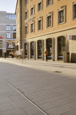 flooring in a shopping street