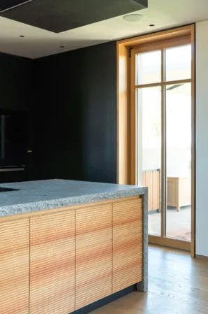 Kitchenette made from solid granite