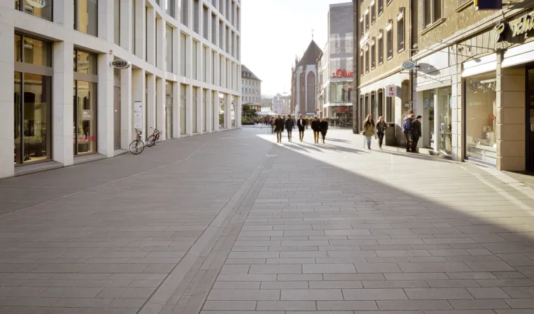 flooring in a shopping street